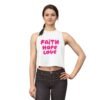 1221296996186259316_2048.jpeg Faith Hope Love Crop Top — Women's Inspirational Graphic Tank