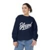 Blessed Script Sweatshirt — Cozy 'Blessed' Crewneck for Faith & Gratitude