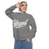 Blessed Script Sweatshirt — Cozy 'Blessed' Crewneck for Faith & Gratitude