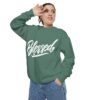 Blessed Script Sweatshirt — Cozy 'Blessed' Crewneck for Faith & Gratitude