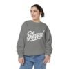 Blessed Script Sweatshirt — Cozy 'Blessed' Crewneck for Faith & Gratitude