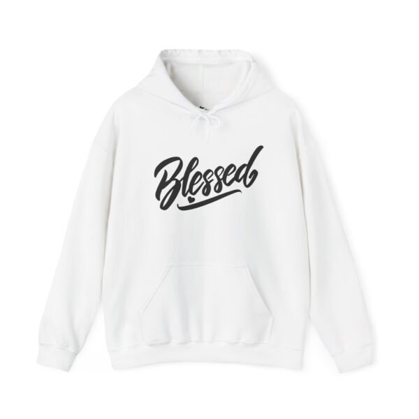 Blessed Script Hoodie — Cozy Faith-Inspired Pullover