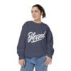 Blessed Script Sweatshirt — Cozy 'Blessed' Crewneck for Faith & Gratitude