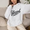 Blessed Script Hoodie — Cozy Faith-Inspired Pullover