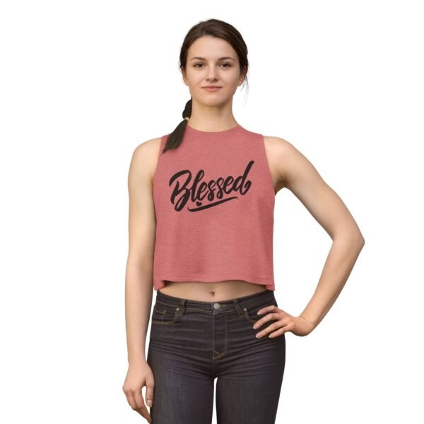2438977283026756375_2048.jpeg Blessed Crop Top — Women’s Casual Spiritual Tank