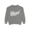 Blessed Script Sweatshirt — Cozy 'Blessed' Crewneck for Faith & Gratitude