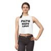 Faith Hope Love Crop Top — Women's Inspirational Graphic Tank