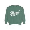 Blessed Script Sweatshirt — Cozy 'Blessed' Crewneck for Faith & Gratitude
