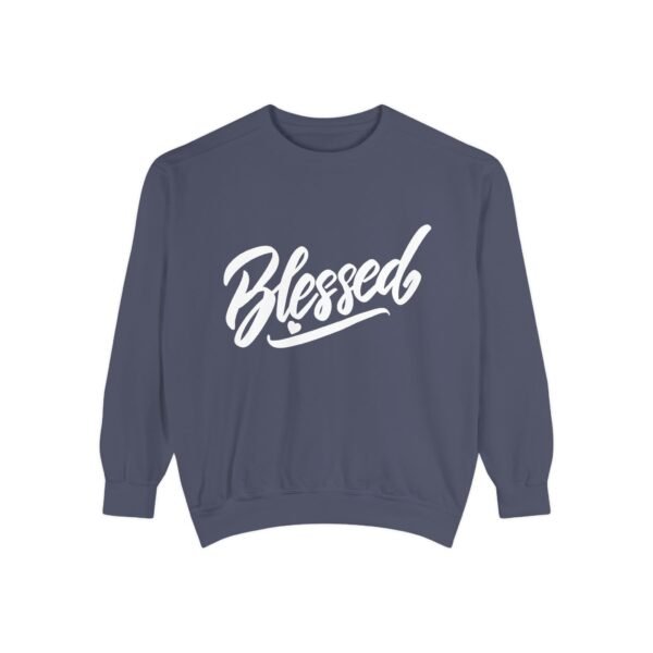 Blessed Script Sweatshirt — Cozy 'Blessed' Crewneck for Faith & Gratitude