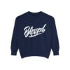Blessed Script Sweatshirt — Cozy 'Blessed' Crewneck for Faith & Gratitude