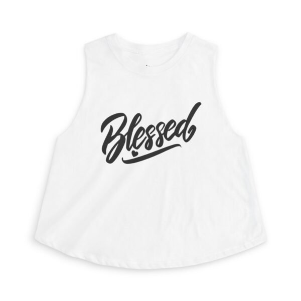 6938116419789528002_2048.jpeg Blessed Crop Top — Women’s Casual Spiritual Tank