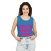 9198121351145011477_2048.jpeg Faith Hope Love Tank Top — Pink Retro Script Inspirational Summer Tee