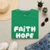 Faith Hope Love T-Shirt — Bright Pink Retro Gospel Tee